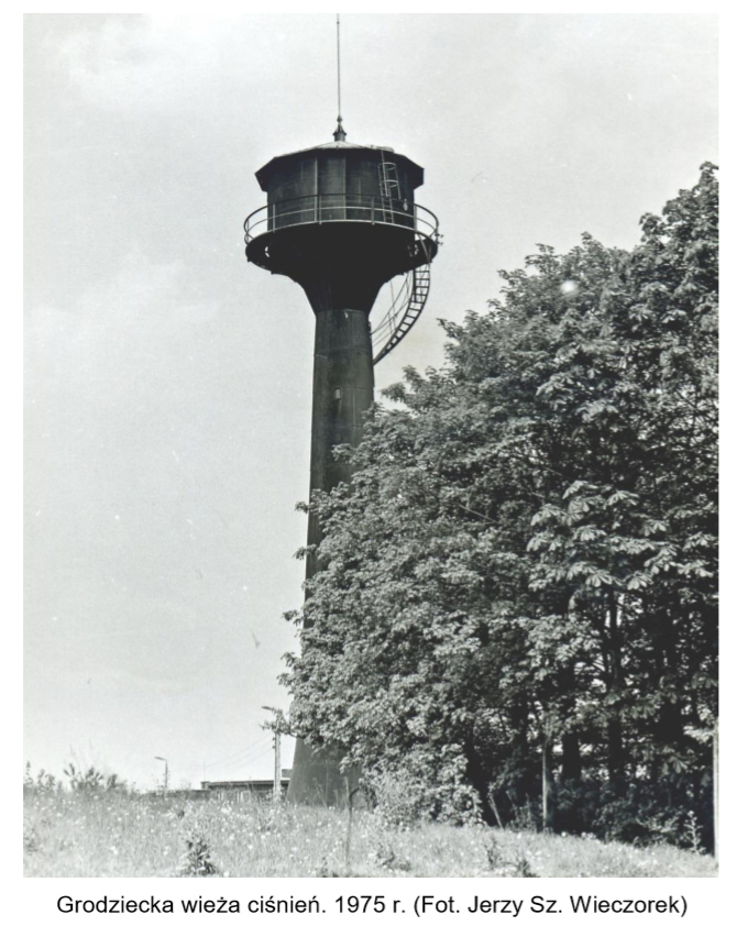 Wieża ciśnień "Grodziec" - fotografia archiwalna
