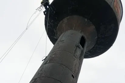 Prace wysokościowe - rewitalizacja wieży ciśnień