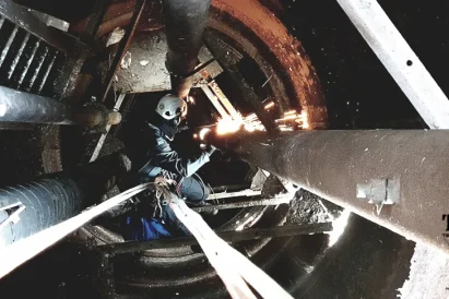 Prace wysokościowe - rewitalizacja wieży ciśnień