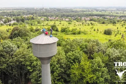Usługi wysokościowe - rewitalizacja wieży ciśnień - remont dachu