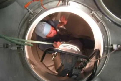 Kontrola mycia tanków technologicznych - Śląsk