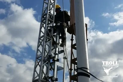 prace na wysokości Katowice - montaż systemów antenowych
