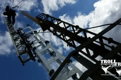 prace na wysokości Katowice - montaż systemów antenowych