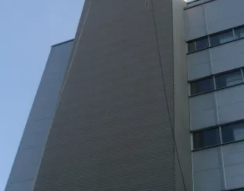 Montaż reklamy na elewacji Elektrociepłowni ELCHO