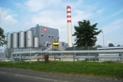 Montaż reklamy na elewacji Elektrociepłowni ELCHO