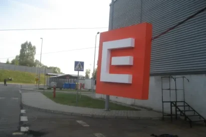 Montaż reklamy na elewacji Elektrociepłowni ELCHO